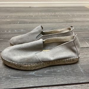 Fabiolas Leather Espadrille Slip On Shoe Women's Size EU 37